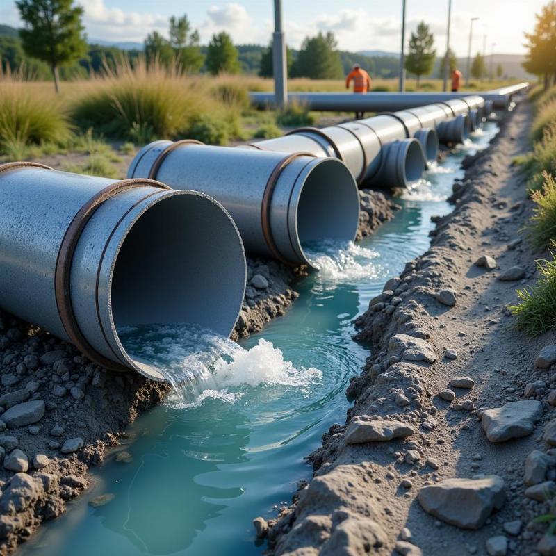 Ống địa kỹ thuật được ứng dụng trong hệ thống thoát nước và cống rãnh đô thị